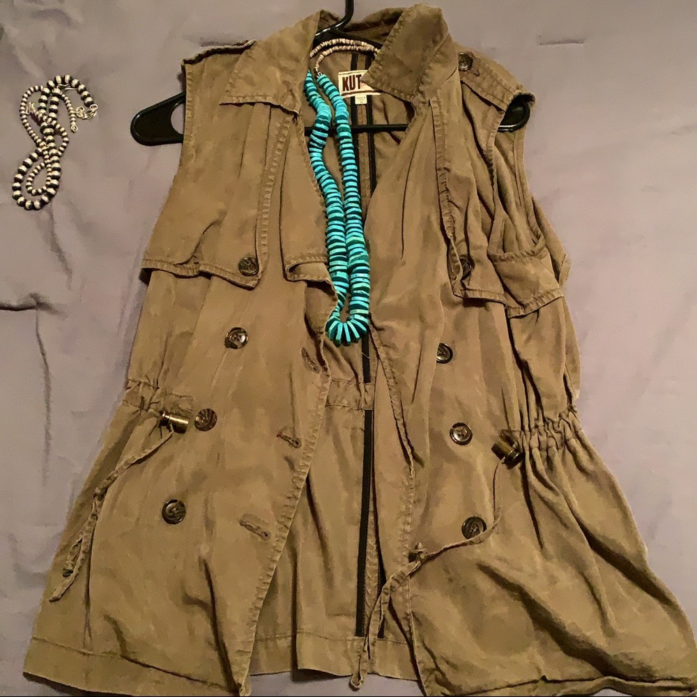 Olive Green Utility Vest